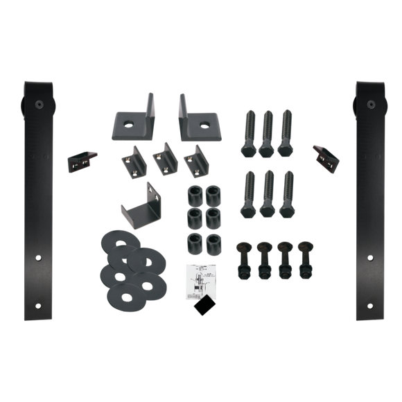 Barn Door Bi-Pass Hardware Kit - BDBPHS